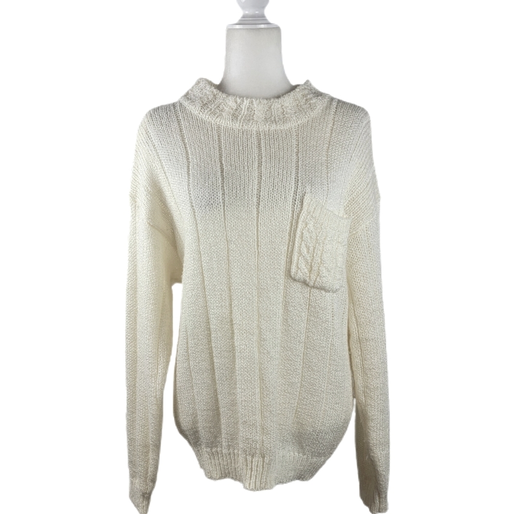 Bristol Court VINTAGE Ivory Sweater Large